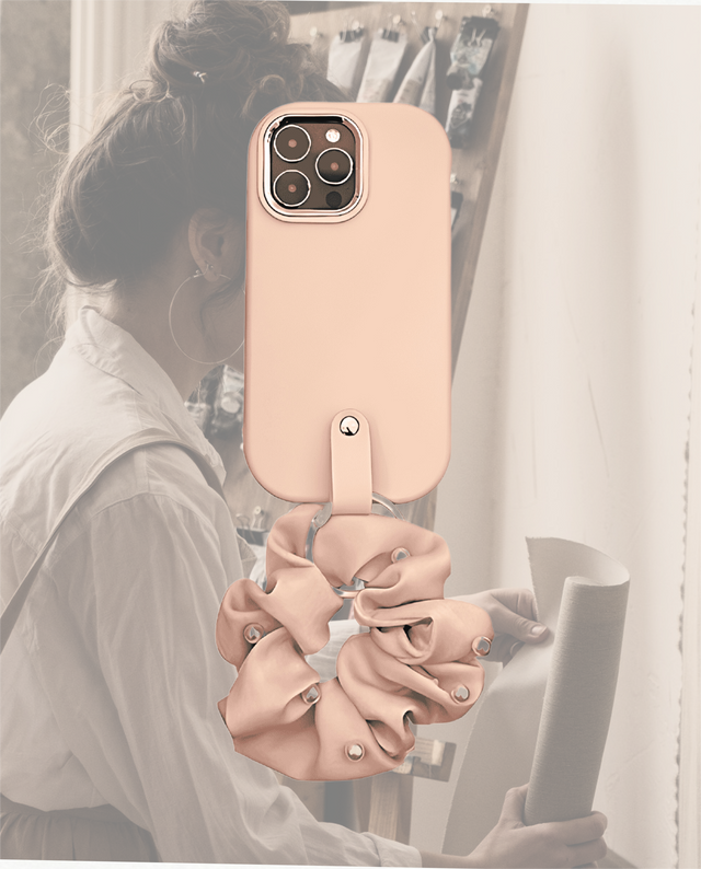 Unveiling Elegance: The Pink Silicone Phone Case with Elastic Hand Strap